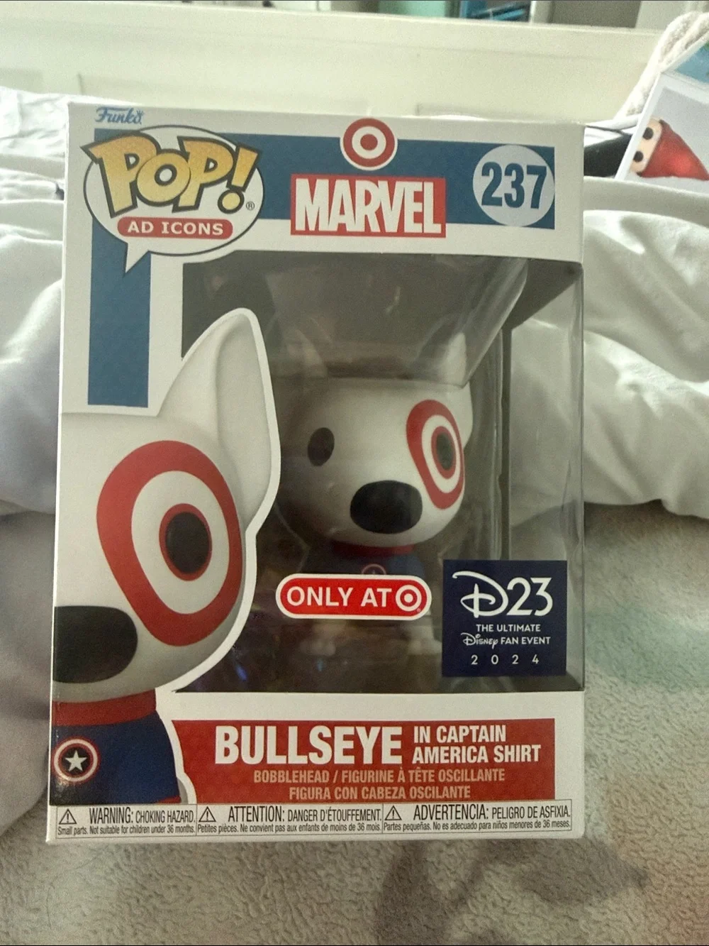 Funko Bullseye Target Dog Pop! Vinyl - White, Red, Black